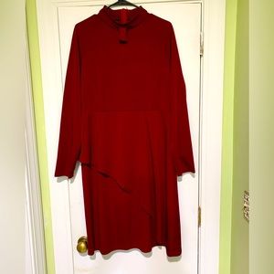 Womens Long Sleeve Slim Bodycon Wrap High Waist Pencil Midi Dress